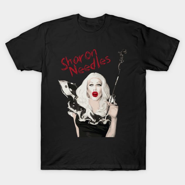 Sharon Needles T-Shirt by aespinel